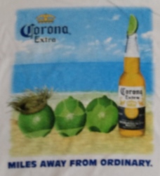 Corona Extra Beer T-Shirt corona extra beer t-shirt Corona Extra Beer T-Shirt coronaextramilesawaytshirtrear
