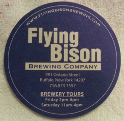 flying bison beer coaster Flying Bison Beer Coaster flyingbisoncoasterrear