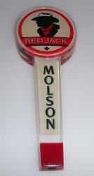 Molson Red Jack Beer Tap Handle