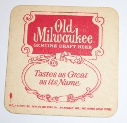 Old Milwaukee Beer Coaster old milwaukee beer coaster Old Milwaukee Beer Coaster oldmilwaukee1972