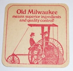 Old Milwaukee Beer Coaster