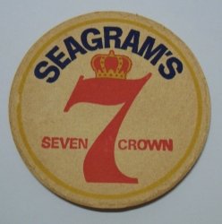 Seagrams 7 Crown Whiskey Coaster