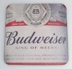 Budweiser Beer Coaster