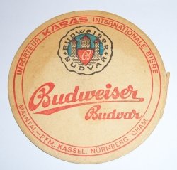Budweiser Budvar Coaster