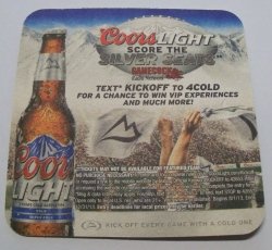 Coors Light Beer Gamecocks Coaster coors light beer gamecocks coaster Coors Light Beer Gamecocks Coaster coorslightgamecockradionetworkrear