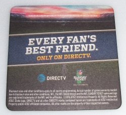 Direct TV NFL Coaster direct tv nfl coaster Direct TV NFL Coaster directtvnfllivegame2016rear