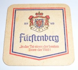 Furstenberg Beer Coaster