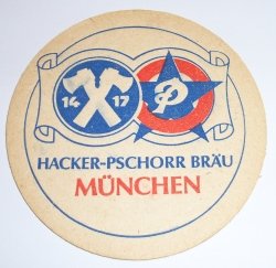 Hacker Pschorr Beer Coaster