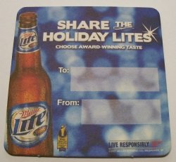 Lite Beer Coaster