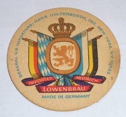 Lowenbrau Beer Coaster