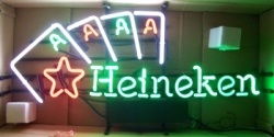 Heineken Beer Casino Neon Sign [object object] My Beer Sign Collection &#8211; Not for sale but can be bought&#8230; heinekencasino2