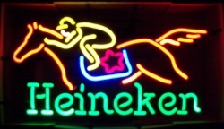 Heineken Beer Racehorse Neon Sign [object object] My Beer Sign Collection &#8211; Not for sale but can be bought&#8230; heinekenracehorse