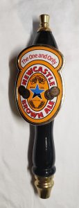 Newcastle Brown Ale Tap Handle newcastle brown ale tap handle Newcastle Brown Ale Tap Handle newcastlebrownalebadgetap 114x300
