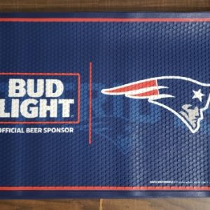 Bud Light Beer NFL Patriots Floor Mat
