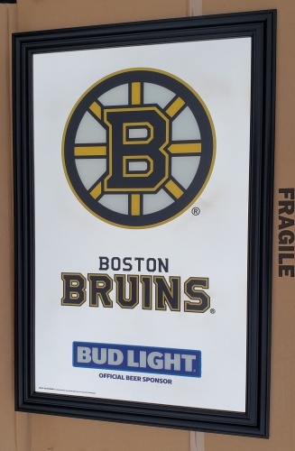Bud Light Beer Boston Bruins Mirror