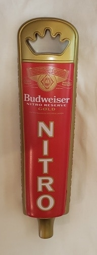 Budweiser Nitro Gold Beer Tap Handle