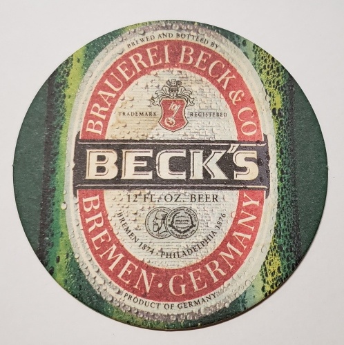 Becks Beer Coaster