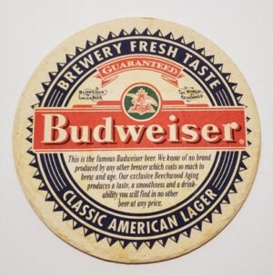 Budweiser Beer Coaster