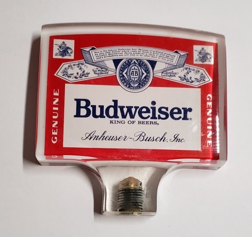 Budweiser Beer Label Tap Handle
