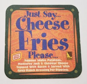 Chilis Restaurant Coasters chilis restaurant coasters Chilis Restaurant Coasters chilischeesefriescoaster 300x292