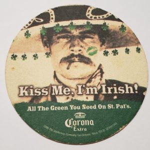 Corona Extra Beer Irish Coaster