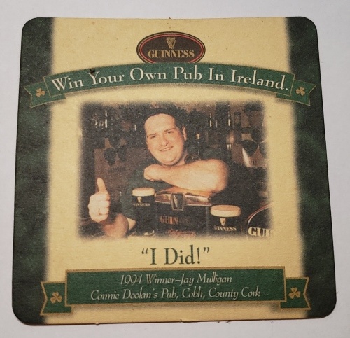 Guinness Stout Pub Winner Coaster