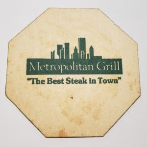 Metropolitan Grill Coaster
