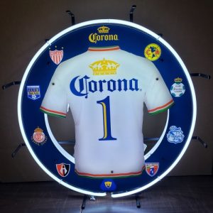 Corona Beer Soccer Jersey Neon Sign