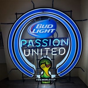 Bud Light Beer Soccer Neon Sign