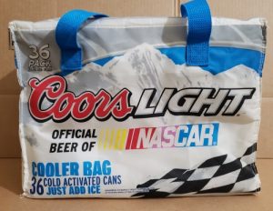 Coors Light Beer NASCAR Cooler Bag coors light beer nascar cooler bag Coors Light Beer NASCAR Cooler Bag coorslightnascarcoolerbag 300x232
