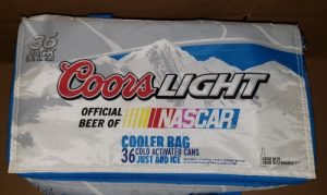 Coors Light Beer NASCAR Cooler Bag coors light beer nascar cooler bag Coors Light Beer NASCAR Cooler Bag coorslightnascarcoolerbagtop 300x179