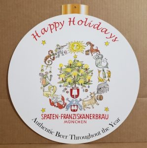 Spaten Beer Holiday Sign spaten beer holiday sign Spaten Beer Holiday Sign spatencardboardholidaydangler 298x300