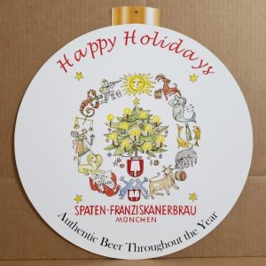 Spaten Beer Holiday Sign