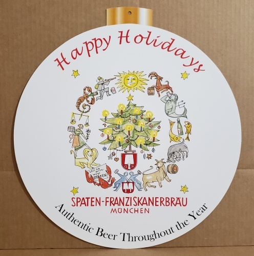 Spaten Beer Holiday Sign