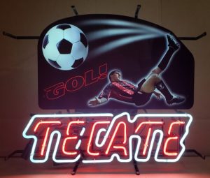 Tecate Beer Soccer Neon Sign tecate beer soccer neon sign Tecate Beer Soccer Neon Sign tecategol2007 300x255