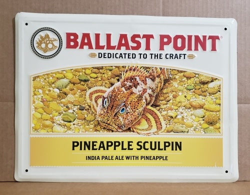 Ballast Point Pineapple Sculpin Tin Sign