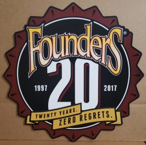 Founders Beer Tin Sign founders beer tin sign Founders Beer Tin Sign founders20thanniversarytin2017 300x298