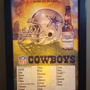Budweiser Beer NFL Dallas Cowboys Light