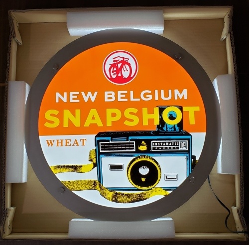 New Belgium Snapshot Beer LED Sign