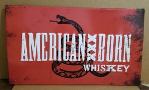 American Born Whiskey Tin Sign american born whiskey tin sign American Born Whiskey Tin Sign americanbornwhiskeytin 300x182