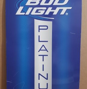 Bud Light Platinum Beer Tin Sign