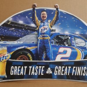 Lite Beer NASCAR Kurt Busch Tin Sign