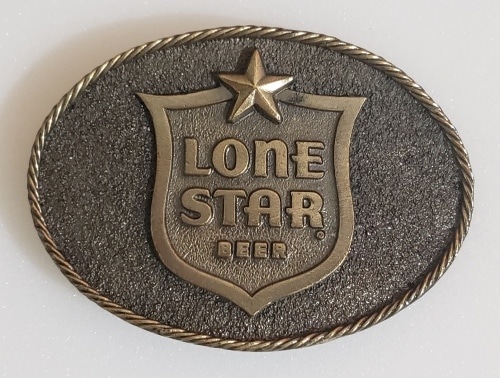 lone star beer buckle