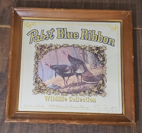 Pabst Blue Ribbon Beer Wildlife Mirror