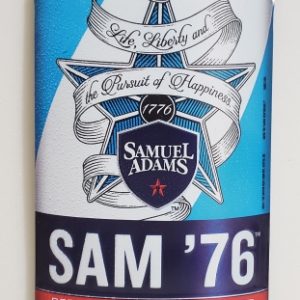 Samuel Adams 76 Beer Tin Sign