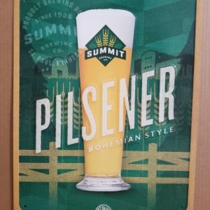 Summit Pilsener Beer Tin Sign