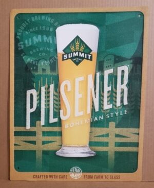 Summit Pilsener Beer Tin Sign