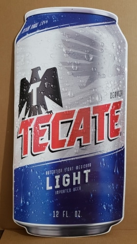 Tecate Light Beer Tin Sign