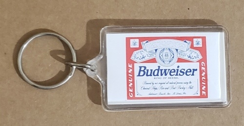 Budweiser Beer Keychain