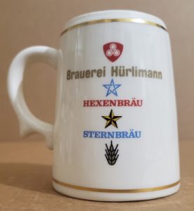 Hurlimann Bier Mini Stein hurlimann bier mini stein Hurlimann Bier Mini Stein hurlimannbierministein1981rear 276x300